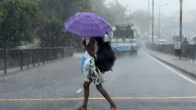 Rainfall to increase in Sri Lanka's south-west from today