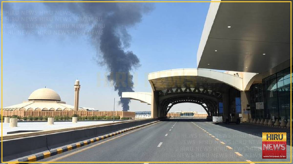 Houthi missile intercepted over Riyadh as black smoke rises at King Khalid airport