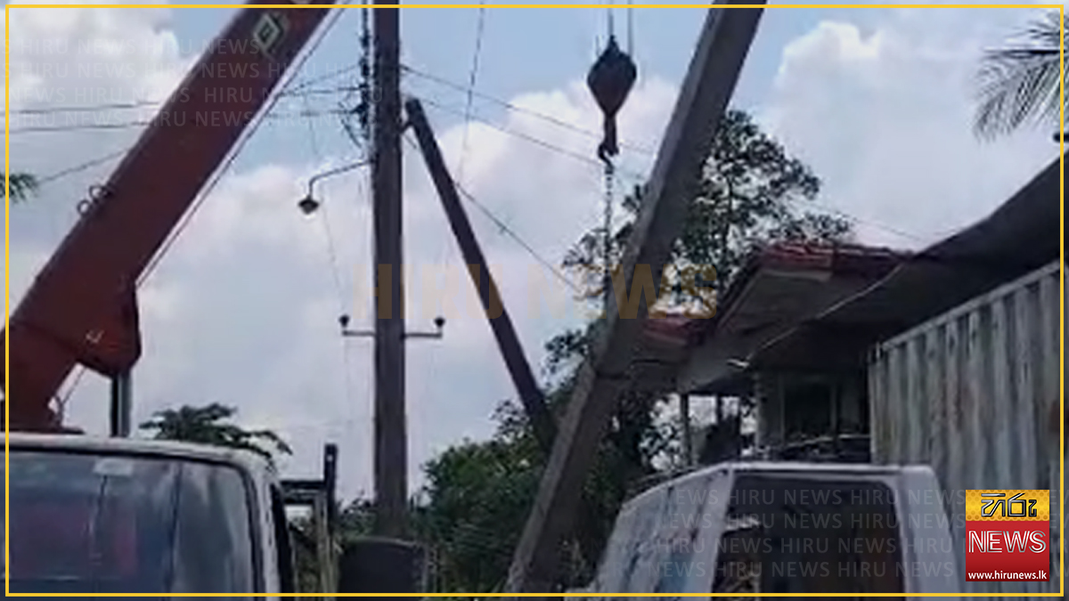 Worker killed and two injured installing electricity pole in Kadawatha