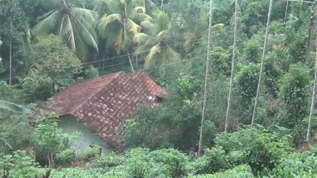Six families evacuated in Basnakanda, Makandura over landslide risk after hilltop trees uproot