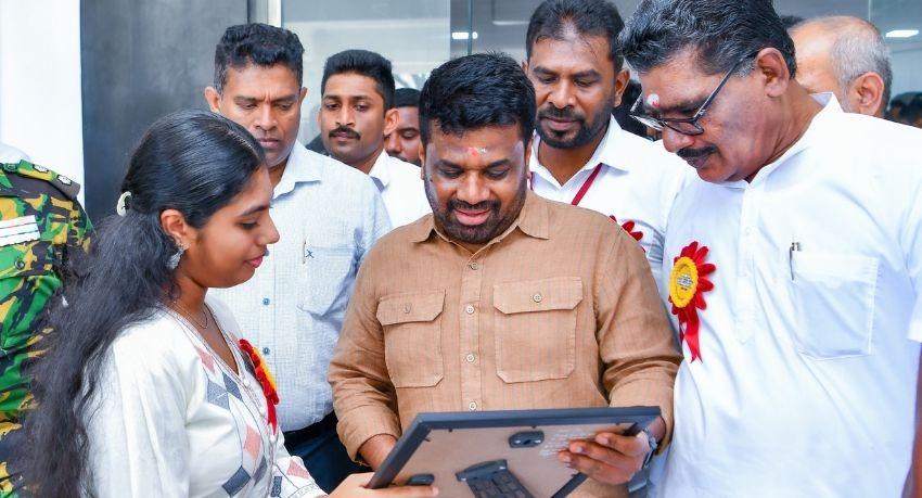 Batticaloa Public Library opened by AKD with Sumanthiran declaring it open