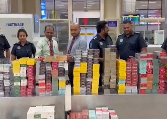 14 Chinese nationals intercepted at BIA with Rs. 20.7M of contraband cigarettes
