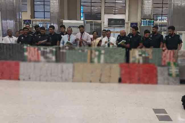 Chinese businessman arrested at BIA with Rs.34.47m in smuggled cigarettes