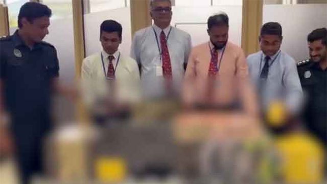 Three Chinese nationals arrested at BIA with Rs. 8.3 million in smuggled cigarettes