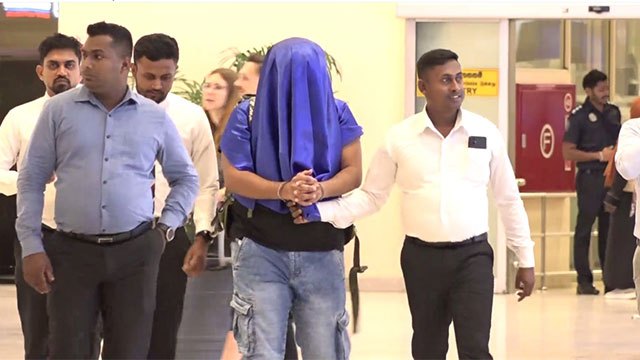 'Bloemendhal Sanka' and 'Modara Chathura' arrested at BIA after Abu Dhabi deportation