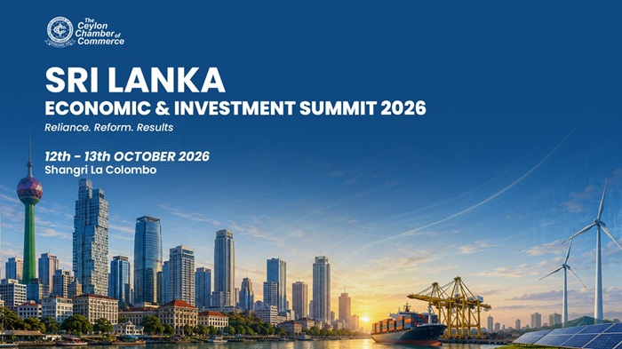 Ceylon Chamber sets Sri Lanka Economic and Investment Summit for October 12–13