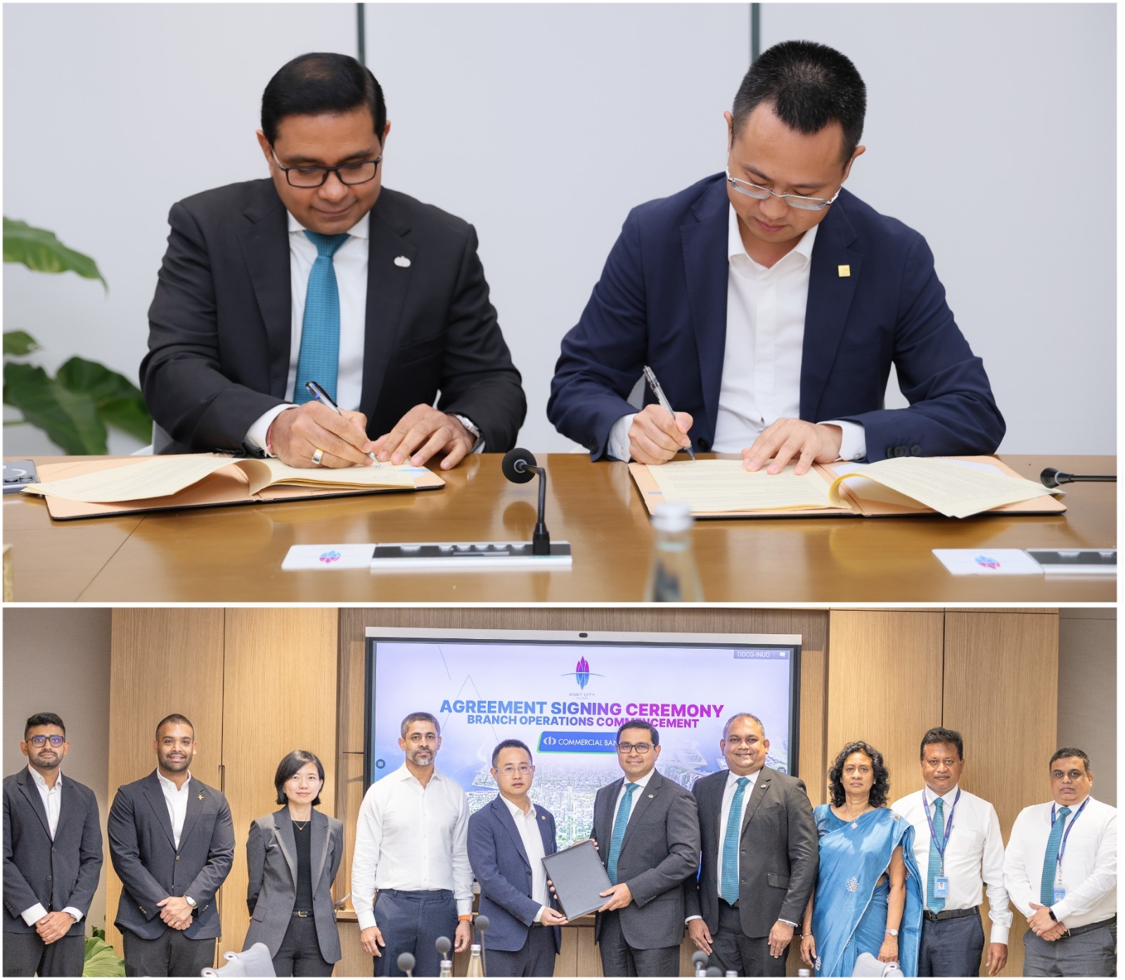 Commercial Bank becomes first bank to sign up for Port City Colombo branch