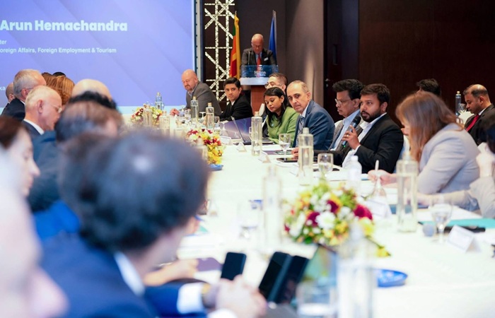 Hemachandra pitches Sri Lanka as regional hub at EU Business Roundtable