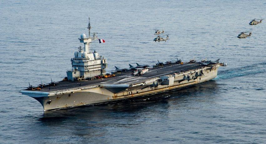 French aircraft carrier Charles de Gaulle moves into Red Sea ahead of UK-France escort mission