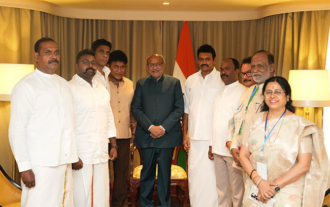 Indian VP Meets Tamil Political Leaders in Colombo, Citing 'Neighbour First' Policy