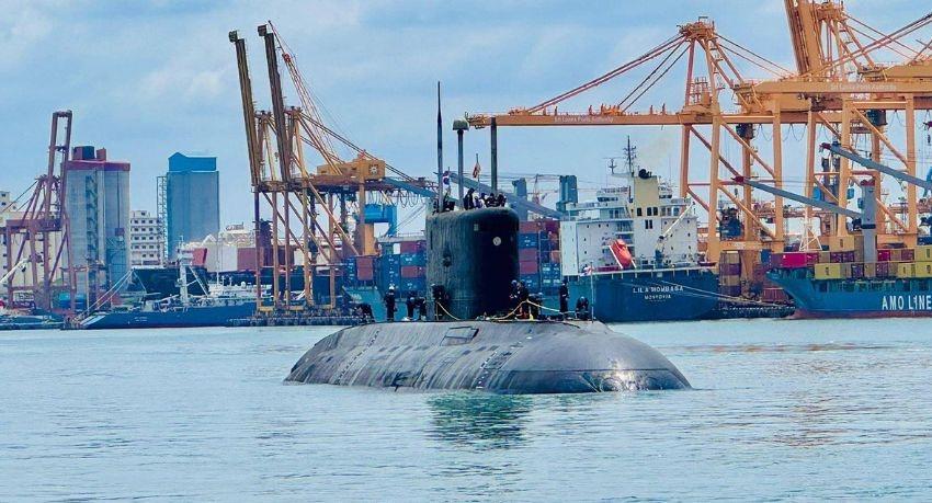 Indian Navy Submarine INS Sindhukesari Calls at Colombo Port