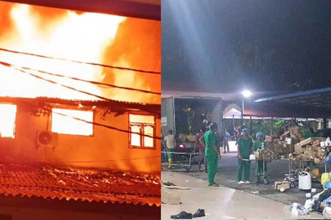 Fire breaks out at Jaffna Teaching Hospital medical warehouse