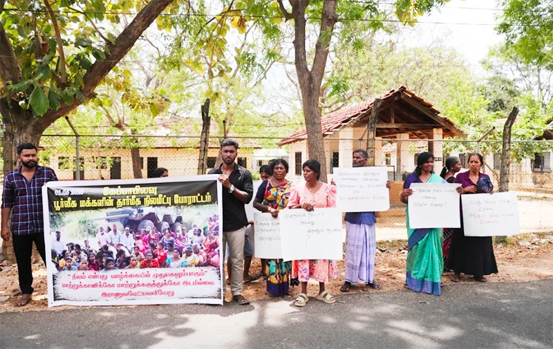 Keppapilavu residents protest 17 years of military occupation, demand 171 acres back