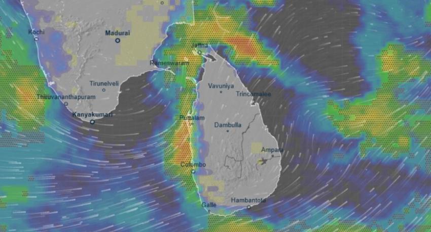 Low-pressure system off Sri Lanka triggers NBRO Level 2 landslide warnings for 11 districts