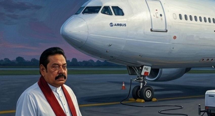 Mahinda Rajapaksa arrives at CIABOC to give statement on Airbus bribe