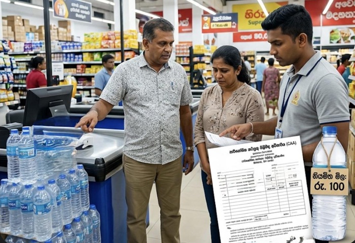Matara Supermarket Fined Rs. 100,000 for Selling Water Above MRP