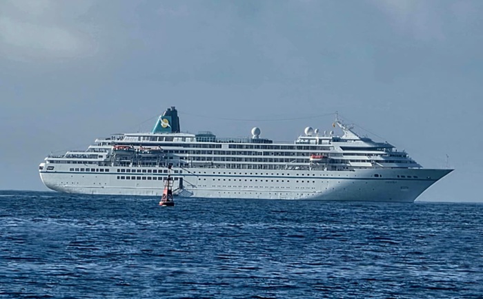 Germany's 'Dream Ship' MS Amadea Arrives With 580 Tourists on World Tour