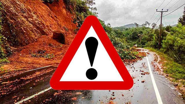 NBRO issues Level 1 landslide warnings for four districts as heavy rain continues