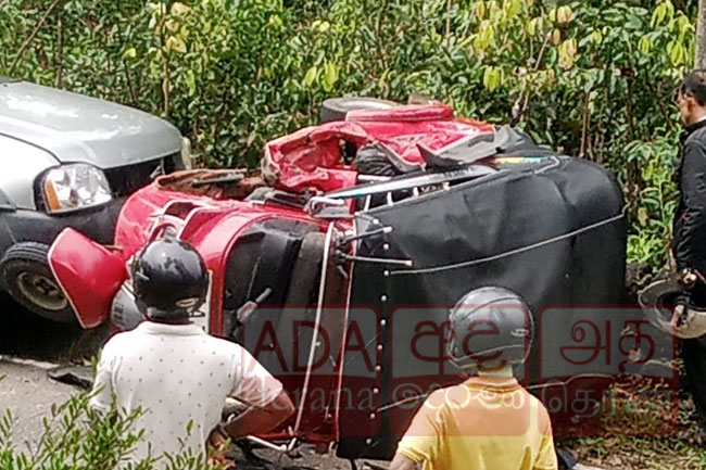 Two injured in collision involving NPP MP Jayasundara's vehicle in Galle