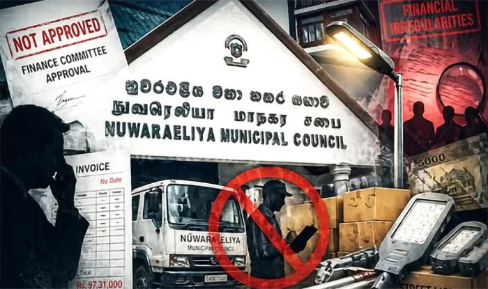 Nuwara Eliya Councillor Alleges Rs. 9.7 Million Street Lamp Procurement Scam