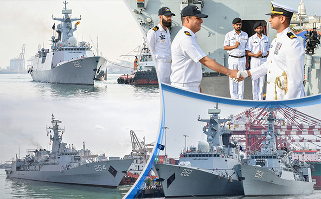 Two Pakistan Navy Ships Arrive in Colombo for Bilateral Naval Exercise