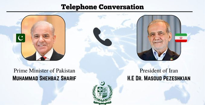 Pakistan PM Shehbaz Holds 45-Minute Call with Iran's Pezeshkian Ahead of Islamabad Talks