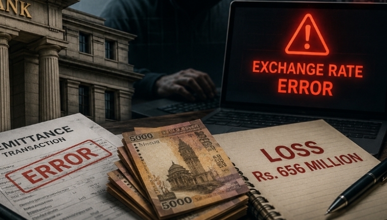 People's Bank reports Rs. 656 million loss from three-year remittance exchange rate error