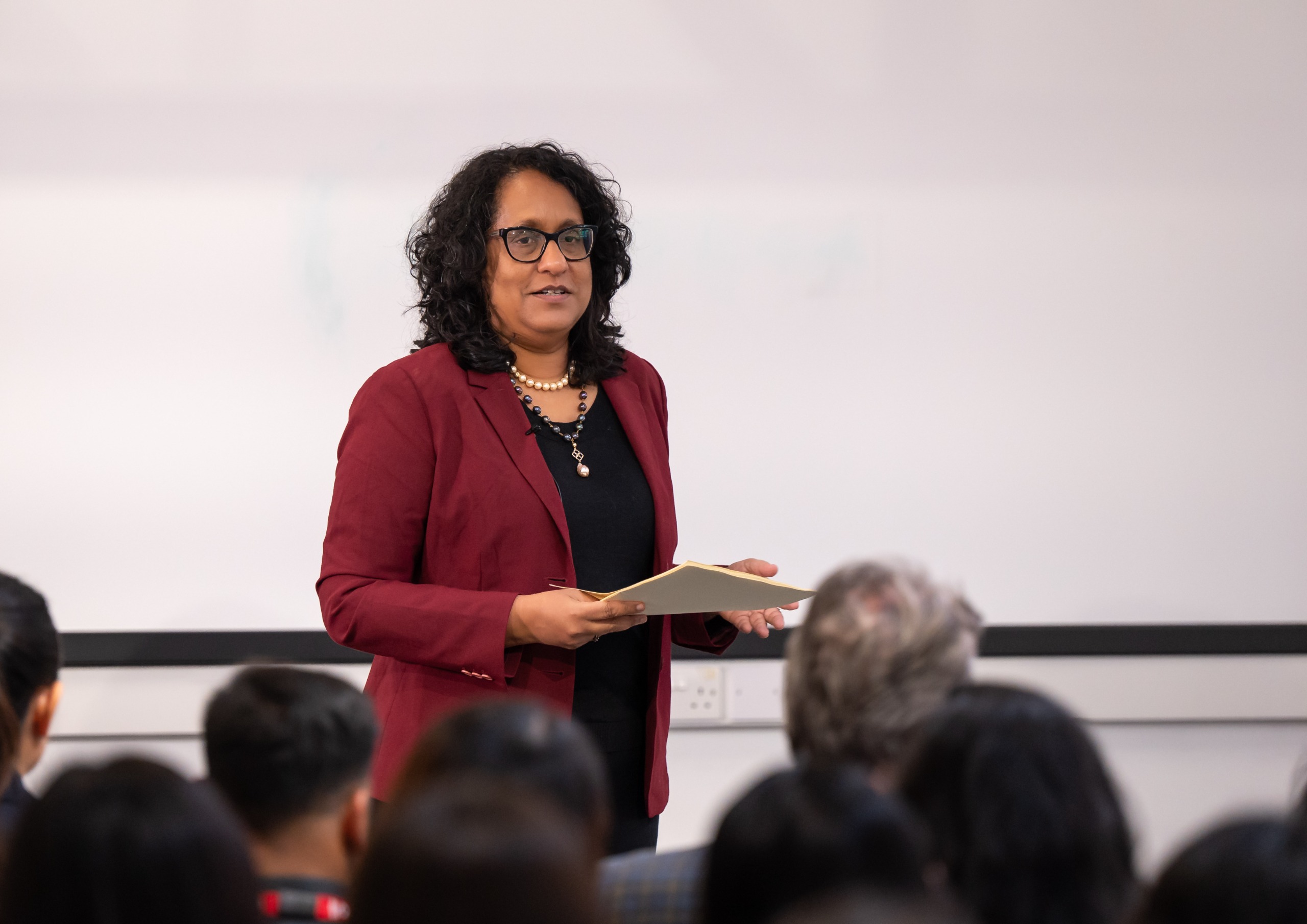 PM Harini tells IDS Sussex: 'politics is not separate from development'
