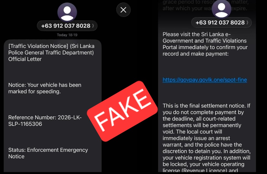 Police warn of fake traffic-fine SMS scam mimicking GovPay