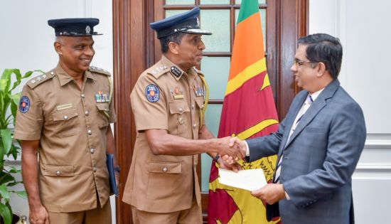 Police Donate Rs. 9.6 Million to Cyclone Ditwah Rebuilding Fund