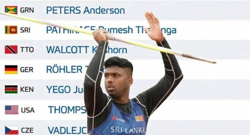 Rumesh Tharanga wins javelin silver with 85.97m at Rabat Diamond League