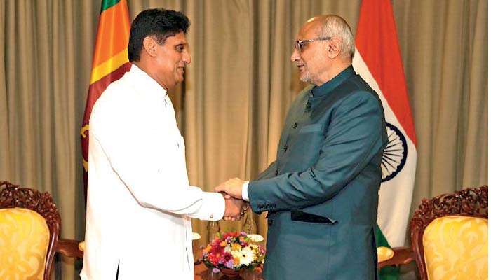 Sajith Meets Indian Vice President, Pushes Deeper Trade and Economic Ties