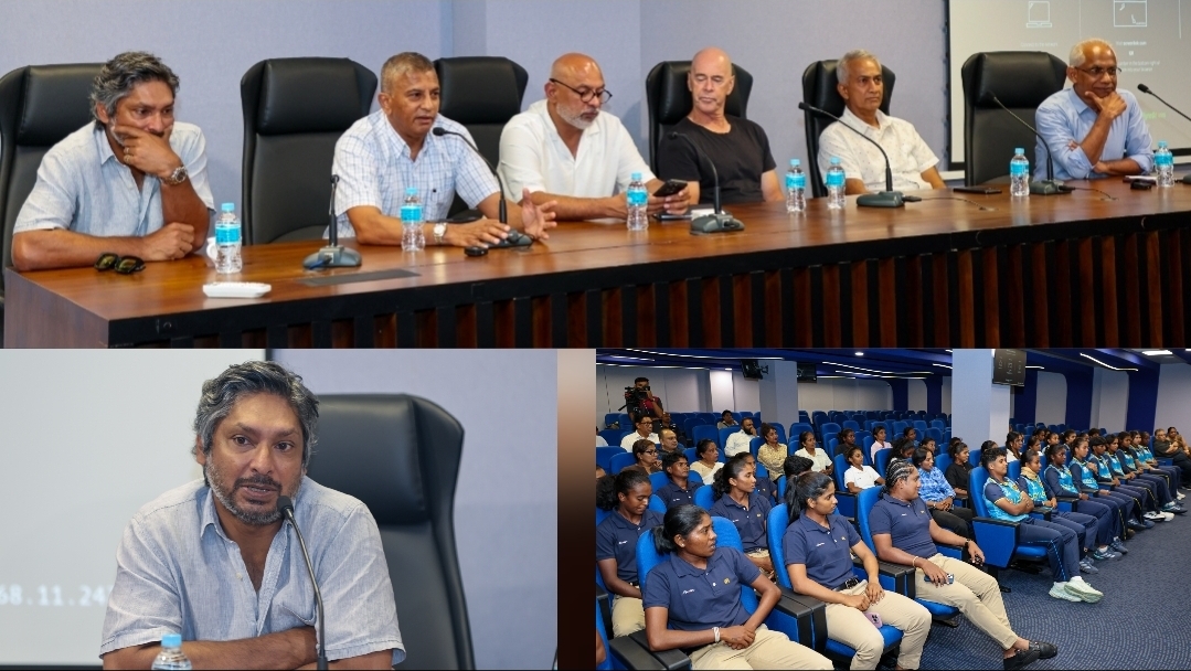 Sangakkara joins Cricket Transformation Committee meeting with national women cricketers