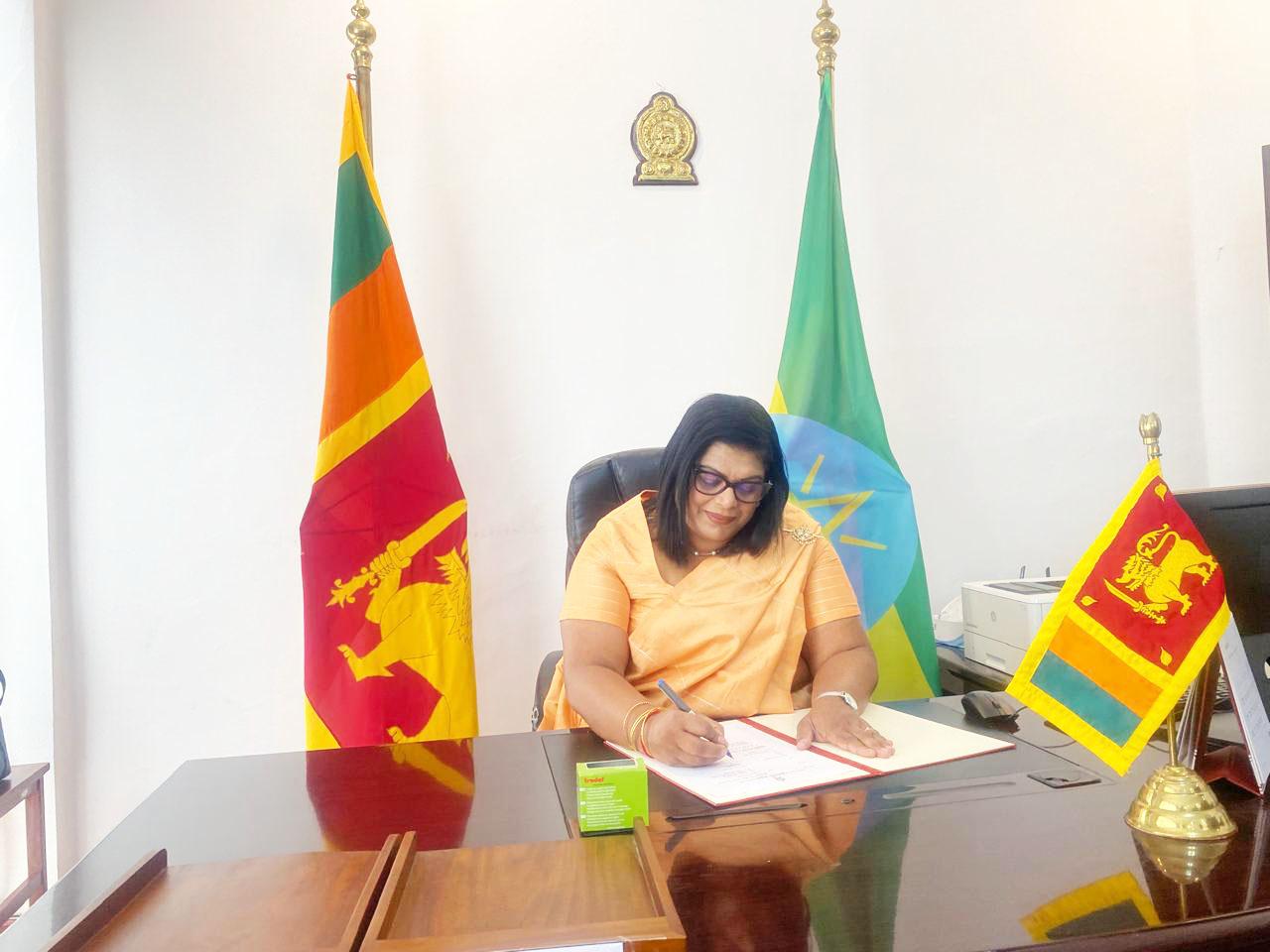 Sri Lanka's first female envoy to Ethiopia assumes duties in Addis Ababa