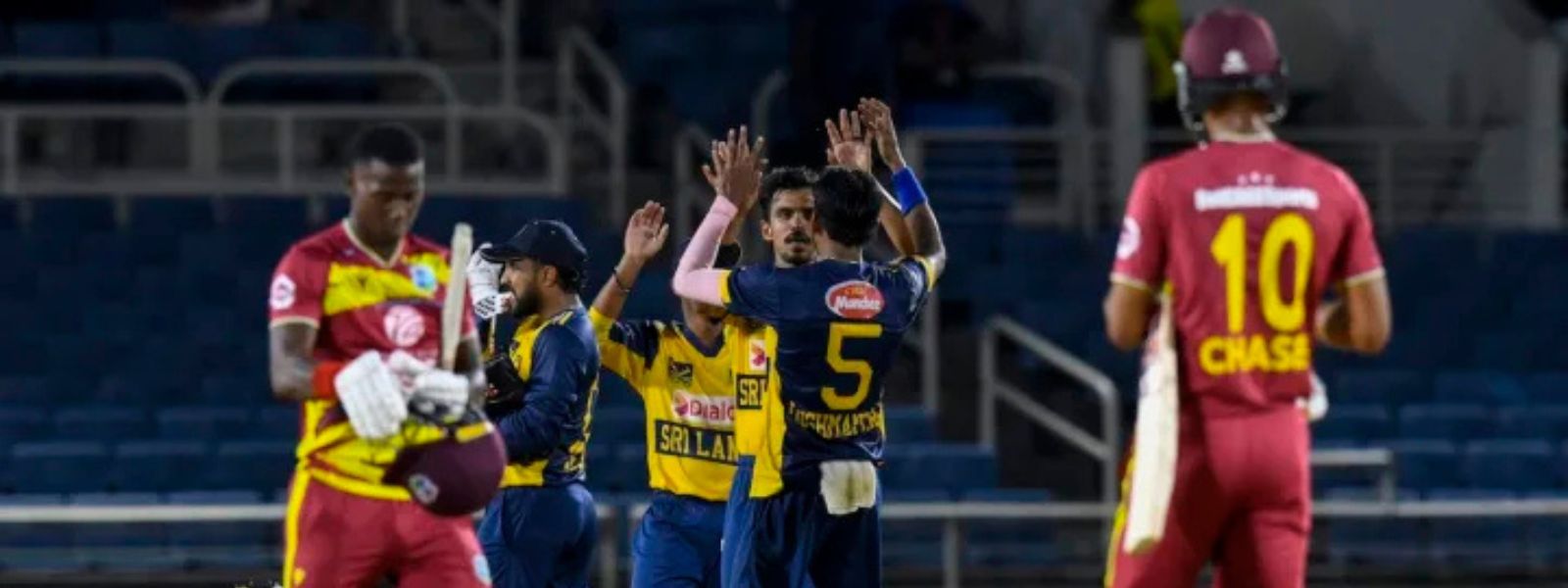 Sri Lanka beat West Indies by 37 runs in second T20I to level series in Kingston