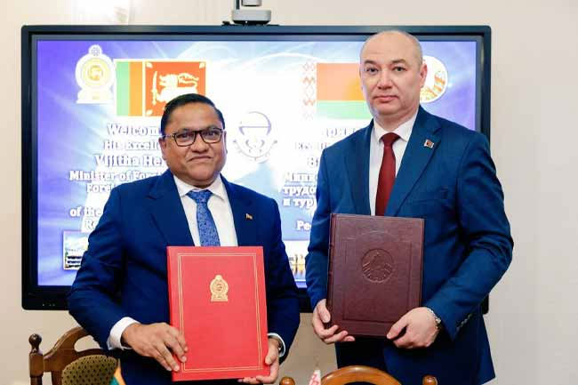 Sri Lanka and Belarus sign health-sector MoU covering medical education