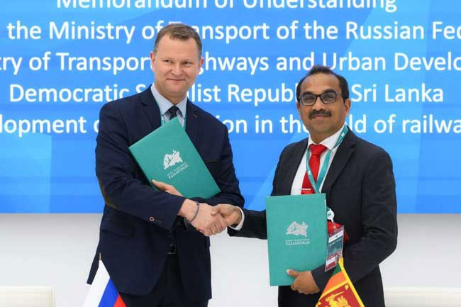 Sri Lanka signs MoU with Russia to modernise railway sector at Kazan forum