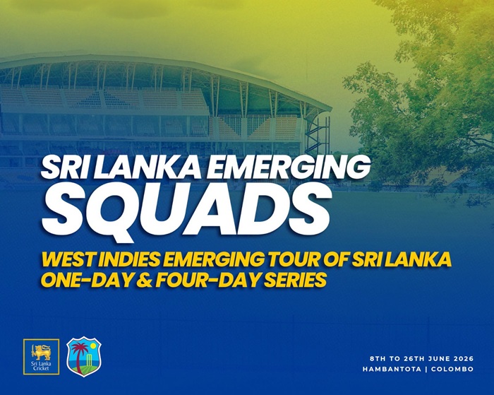 Sri Lanka announce squads for West Indies Emerging Teams tour