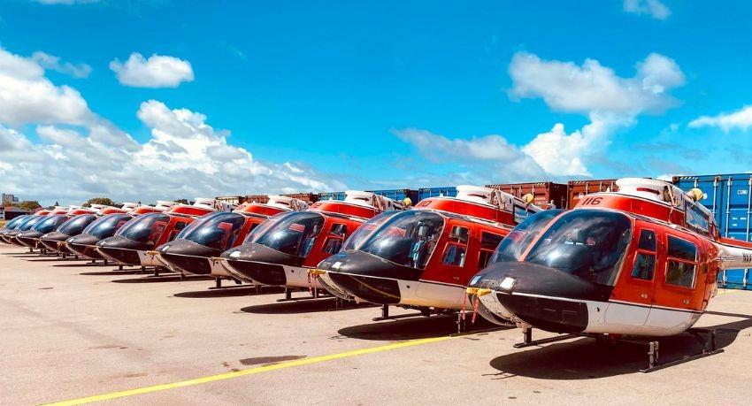 10 US-donated TH-57 Sea Ranger helicopters arrive in Sri Lanka for Air Force