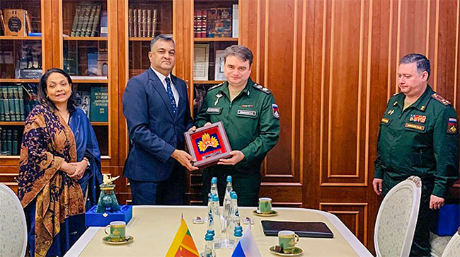 Sri Lanka's Defence Secretary meets Russian Deputy Defence Minister in Moscow