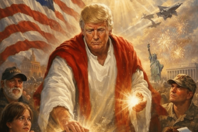 Trump Deletes AI Image Depicting Himself as Jesus After Religious Backlash