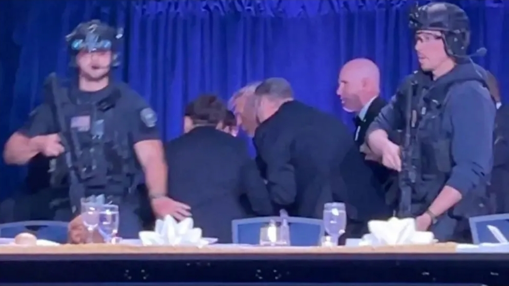 Trump Rushed from White House Correspondents' Dinner After Gunfire; Suspect Arrested
