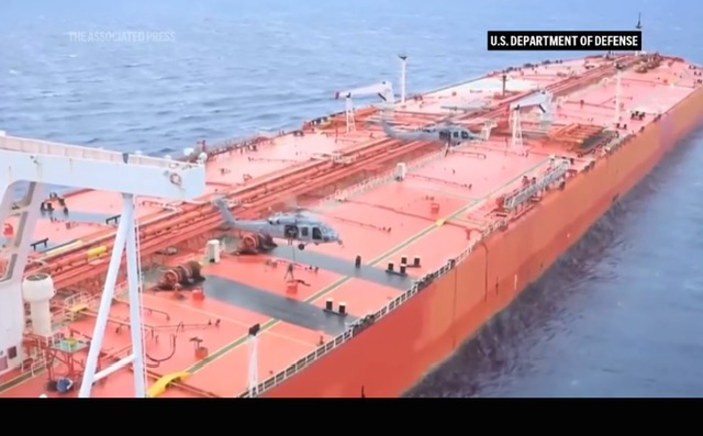 US Navy Boards Iran-Linked Tanker M/T Tifani in Indian Ocean Near Sri Lanka
