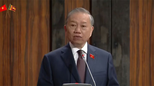 Vietnam's Tô Lâm addresses Sri Lanka Parliament — first foreign leader in 11 years