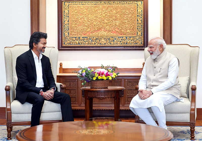 Vijay raises Sri Lanka Navy fishermen arrests with Modi on Delhi debut