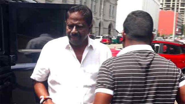 Former Minister Vijith Wijayamuni Soysa appears before FCID