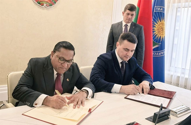 Herath Concludes Belarus Visit; Invites Belavia for Direct Colombo–Minsk Flights