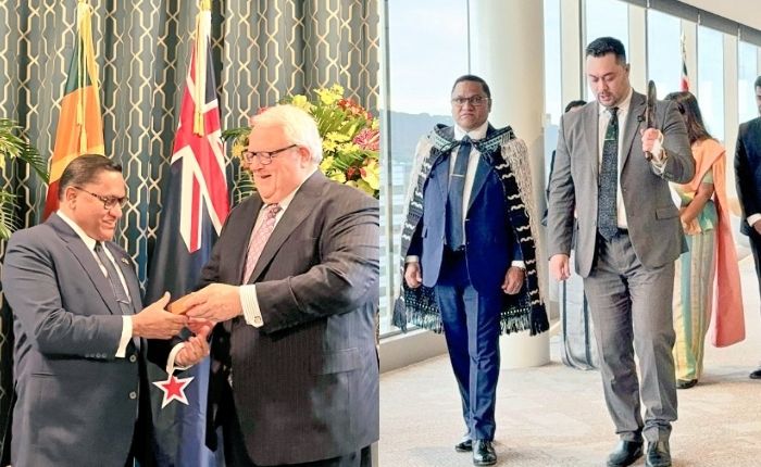 Vijitha Herath becomes first Sri Lankan FM to receive Māori Pōwhiri welcome in NZ